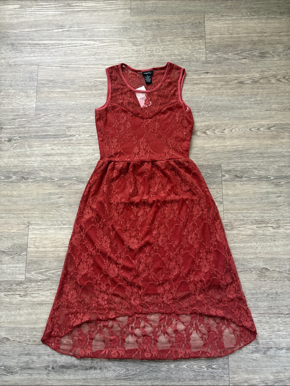 Lace High-Low Dress